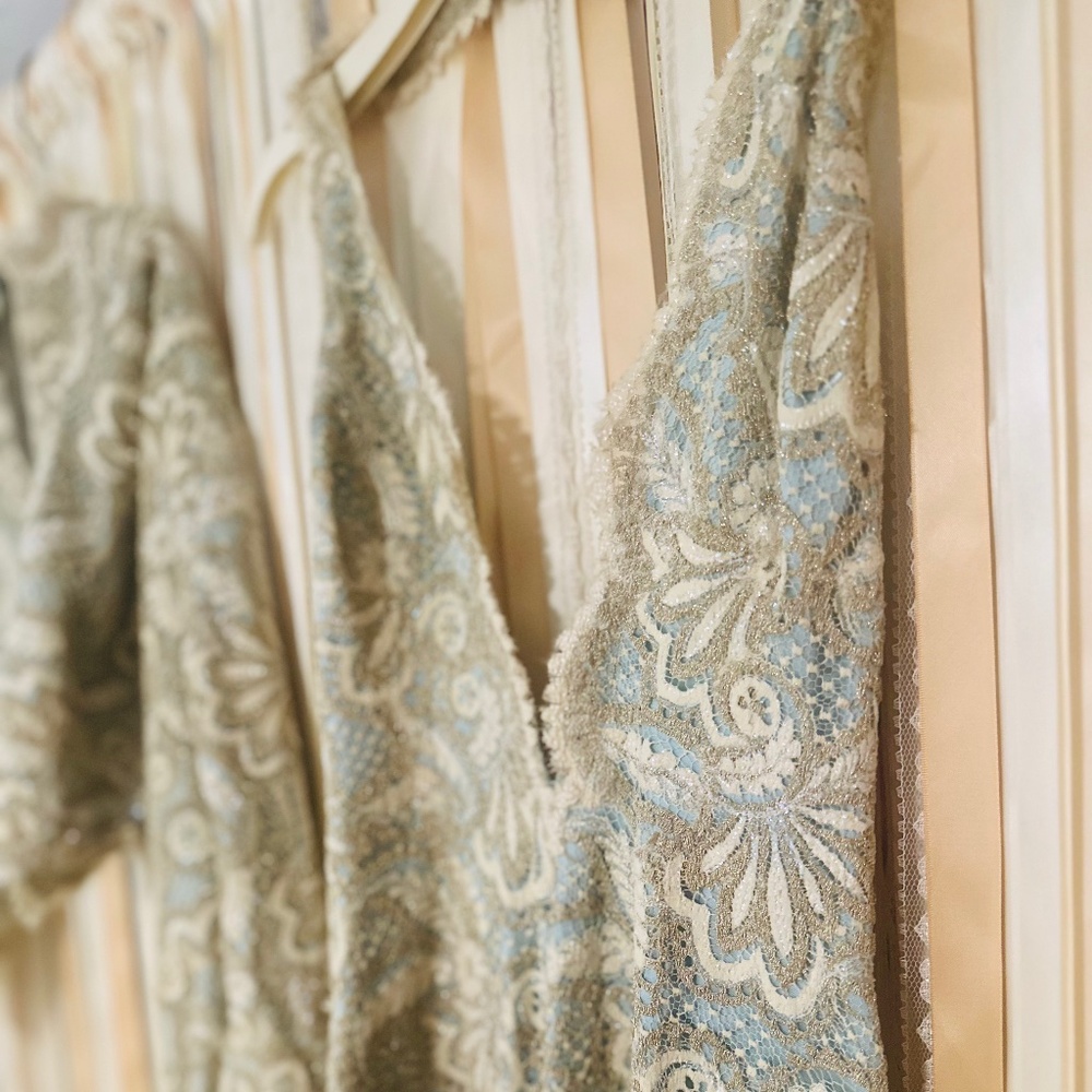 Vintage Lace One of a Kind Gown from the 1950's with Matching jacket